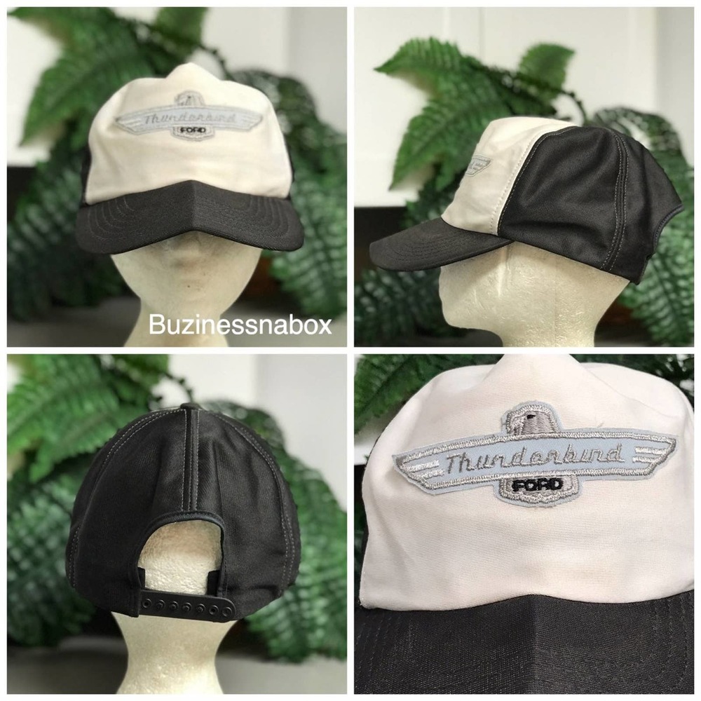Red Dirt Hat Co. Thunderbird Adjustable Snapback Trucker Hat - Black/White - View #10